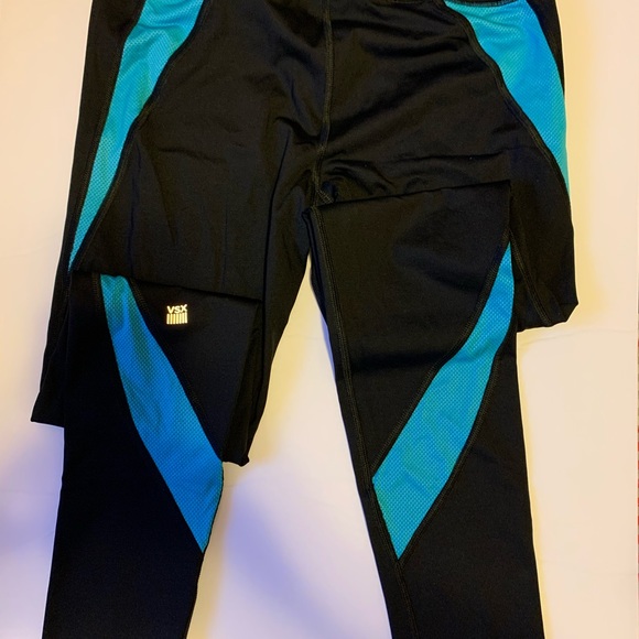 Victoria's Secret Pants - 🍉Victoria’s Secret Sport leggings, VXS, compression, black with blue details, S